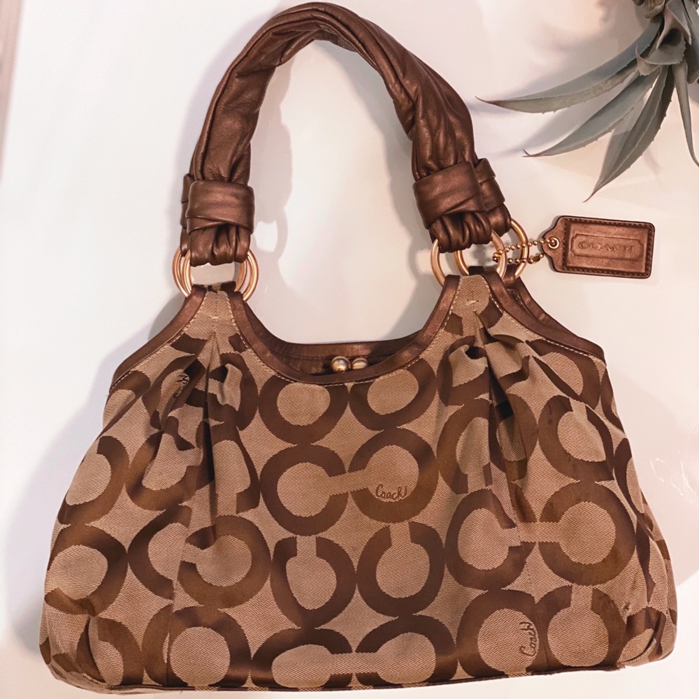 Coach Signature Parker Op art bag